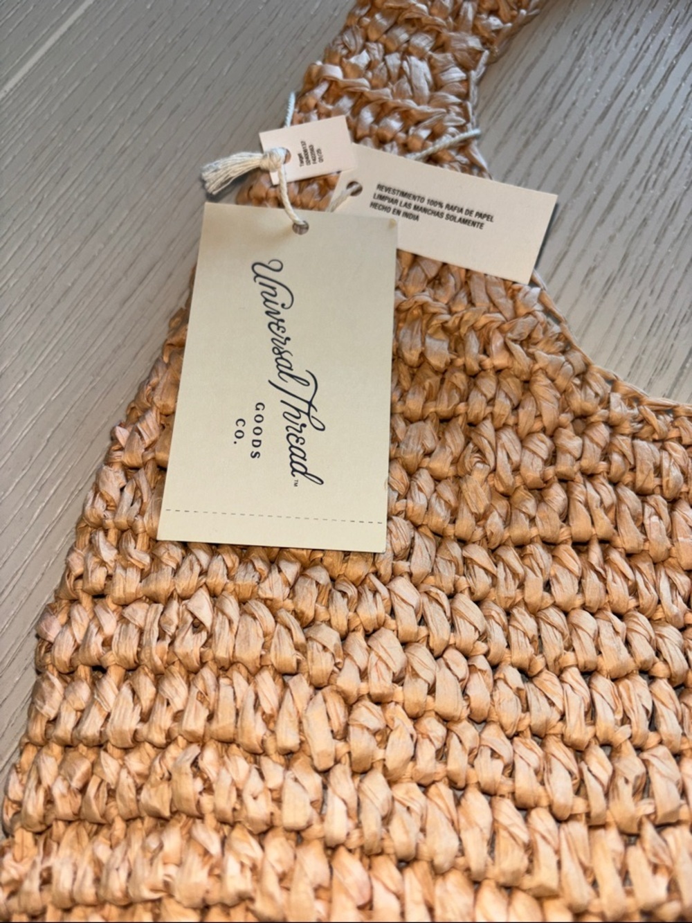 Universal Threads Straw Raffia
Woven Shoulder Hobo Bag Purse Tote Beige new 🆕 - Picture 2 of 3